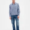 Locker sitzendes Flanellhemd aus Bio-Baumwolle