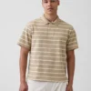 Locker sitzendes Piqué-Poloshirt