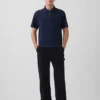 Locker sitzendes Piqué-Poloshirt