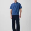 Locker sitzendes Piqué-Poloshirt