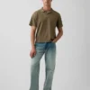 Locker sitzendes Piqué-Poloshirt