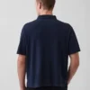 Locker sitzendes Piqué-Poloshirt