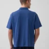 Locker sitzendes Piqué-Poloshirt