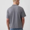 Locker sitzendes Piqué-Poloshirt