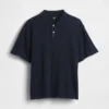 Locker sitzendes Piqué-Poloshirt