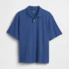 Locker sitzendes Piqué-Poloshirt