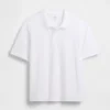 Locker sitzendes Piqué-Poloshirt