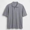 Locker sitzendes Piqué-Poloshirt