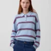 Locker sitzendes Poloshirt aus 100 % Baumwolle