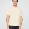 Locker sitzendes T-Shirt aus Piqué