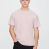 Locker sitzendes T-Shirt aus Piqué