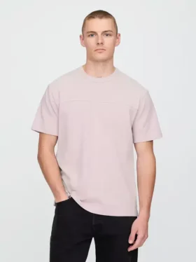Locker sitzendes T-Shirt aus Piqué