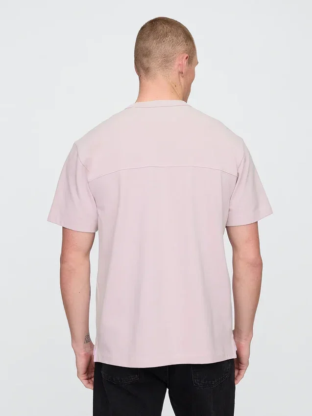 Locker sitzendes T-Shirt aus Piqué