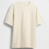 Locker sitzendes T-Shirt aus Piqué