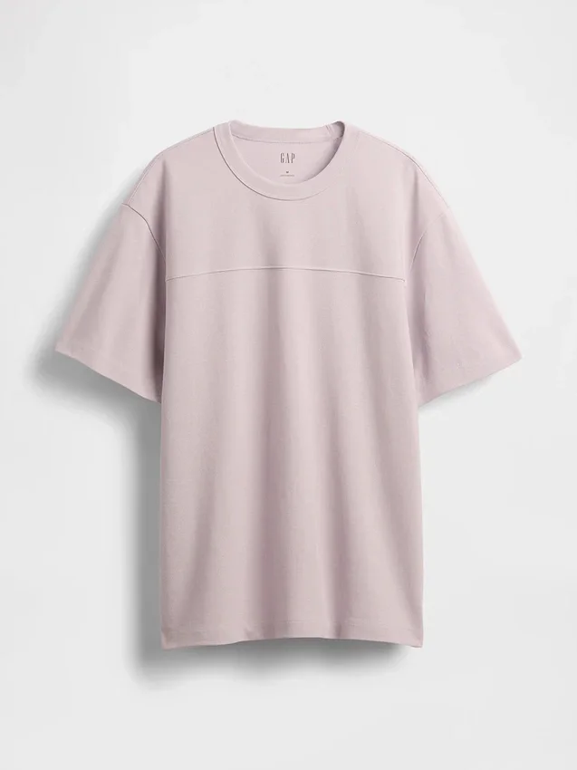 Locker sitzendes T-Shirt aus Piqué