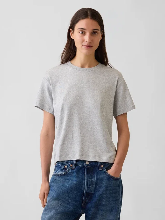 Locker sitzendes T-Shirt aus Supima®-Baumwolle