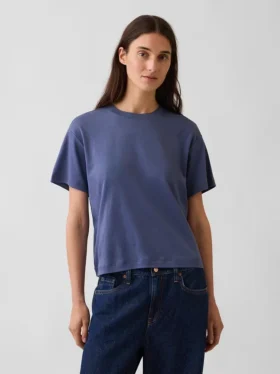 Locker sitzendes T-Shirt aus Supima®-Baumwolle