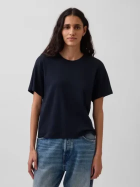 Locker sitzendes T-Shirt aus Supima®-Baumwolle