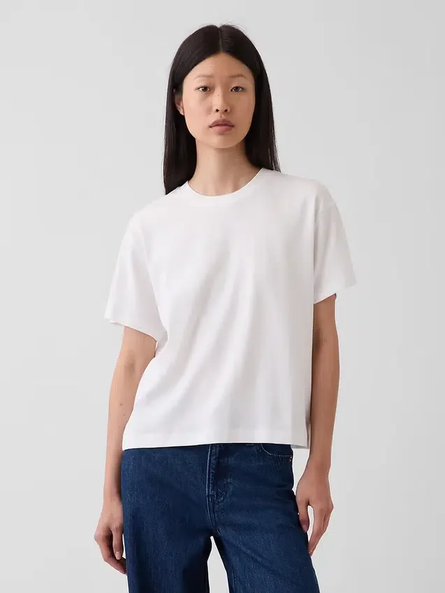 Locker sitzendes T-Shirt aus Supima®-Baumwolle