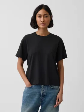 Locker sitzendes T-Shirt aus Supima®-Baumwolle