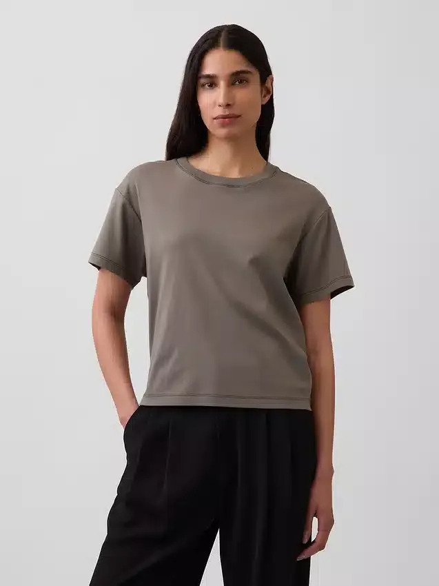 Locker sitzendes T-Shirt aus Supima®-Baumwolle