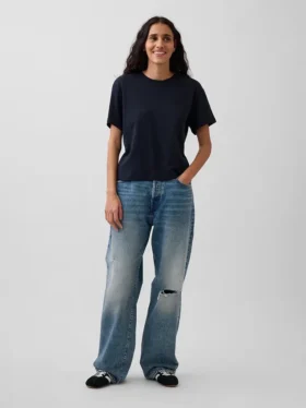 Locker sitzendes T-Shirt aus Supima®-Baumwolle