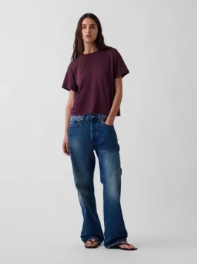 Locker sitzendes T-Shirt aus Supima®-Baumwolle