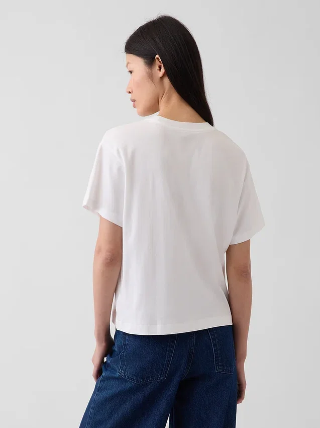 Locker sitzendes T-Shirt aus Supima®-Baumwolle