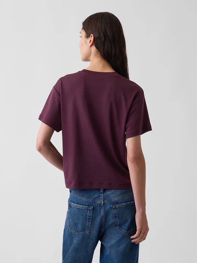 Locker sitzendes T-Shirt aus Supima®-Baumwolle