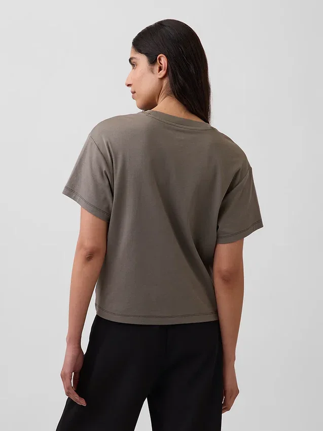 Locker sitzendes T-Shirt aus Supima®-Baumwolle