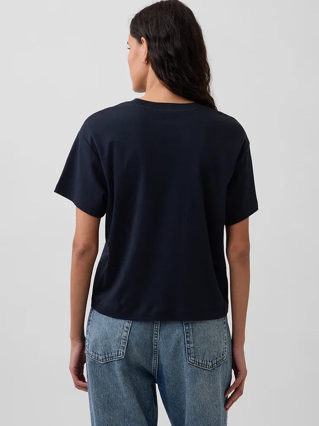 Locker sitzendes T-Shirt aus Supima®-Baumwolle
