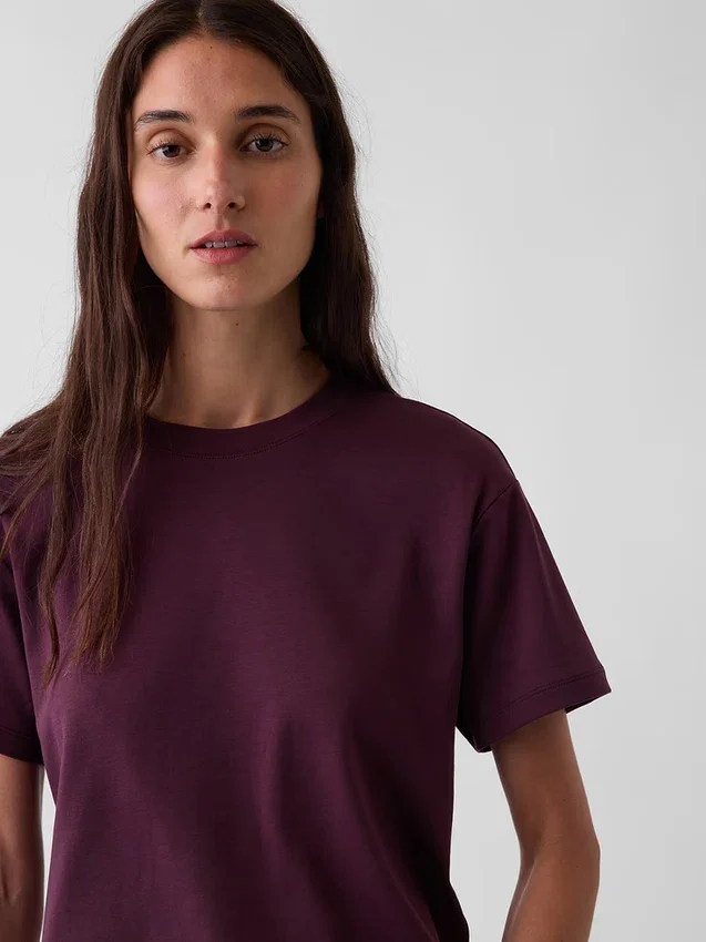 Locker sitzendes T-Shirt aus Supima®-Baumwolle