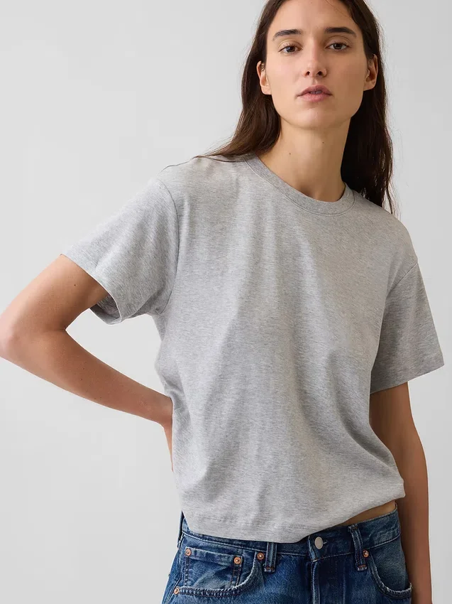 Locker sitzendes T-Shirt aus Supima®-Baumwolle