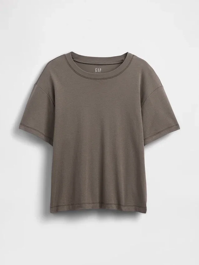 Locker sitzendes T-Shirt aus Supima®-Baumwolle