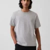 Locker sitzendes T-Shirt für Erwachsene aus schwerer Baumwollmischung