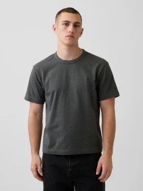 Locker sitzendes T-Shirt für Erwachsene aus schwerer Baumwollmischung