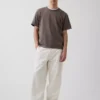 Locker sitzendes T-Shirt für Erwachsene aus schwerer Baumwollmischung
