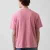 Locker sitzendes T-Shirt für Erwachsene aus schwerer Baumwollmischung