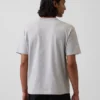 Locker sitzendes T-Shirt für Erwachsene aus schwerer Baumwollmischung
