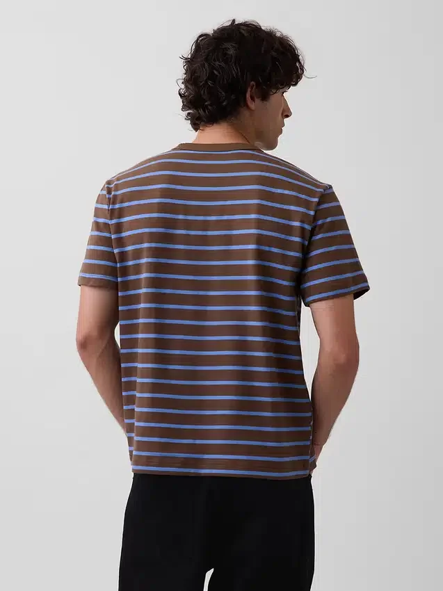 Locker sitzendes T-Shirt für Erwachsene aus schwerer Baumwollmischung