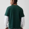 Locker sitzendes T-Shirt für Erwachsene aus schwerer Baumwollmischung