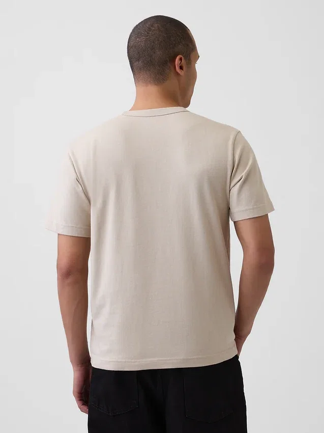 Locker sitzendes T-Shirt für Erwachsene aus schwerer Baumwollmischung