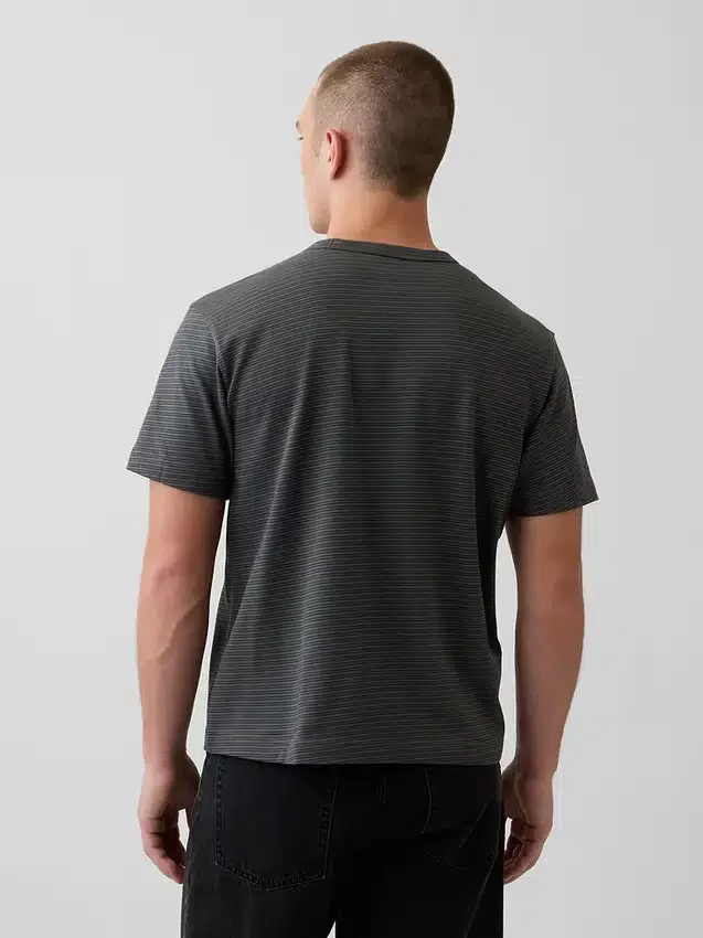 Locker sitzendes T-Shirt für Erwachsene aus schwerer Baumwollmischung