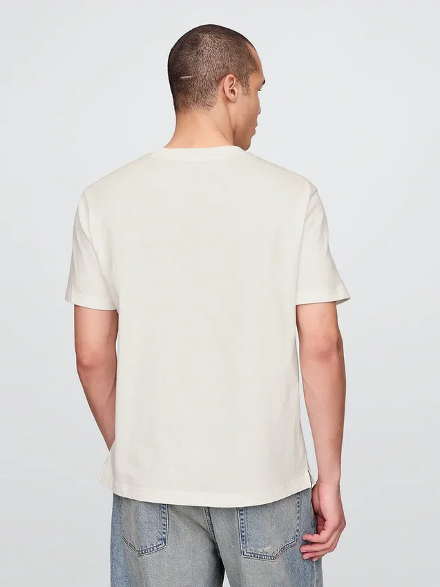Locker sitzendes T-Shirt für Erwachsene aus schwerer Baumwollmischung