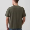 Locker sitzendes T-Shirt für Erwachsene aus schwerer Baumwollmischung