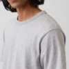 Locker sitzendes T-Shirt für Erwachsene aus schwerer Baumwollmischung