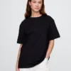 Locker sitzendes T-Shirt für Erwachsene aus schwerer Baumwollmischung