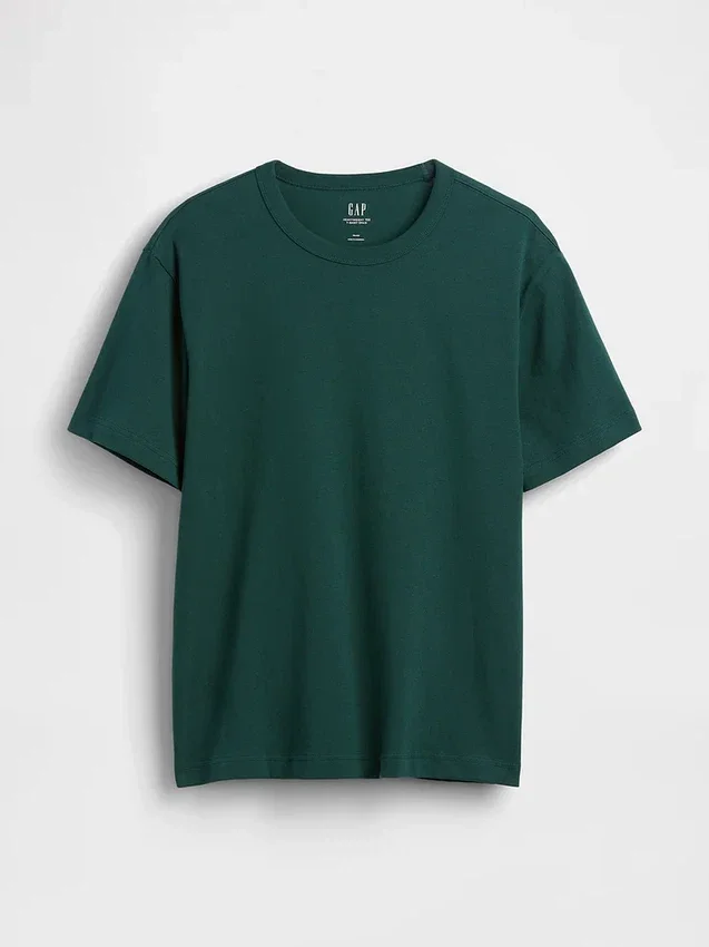 Locker sitzendes T-Shirt für Erwachsene aus schwerer Baumwollmischung