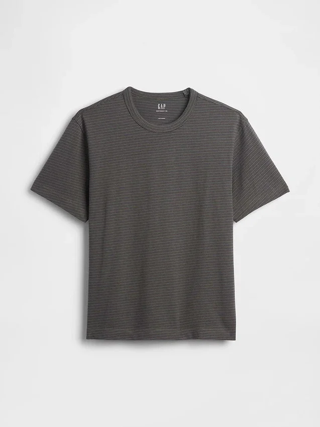Locker sitzendes T-Shirt für Erwachsene aus schwerer Baumwollmischung