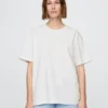 Locker sitzendes T-Shirt für Erwachsene aus schwerer Baumwollmischung